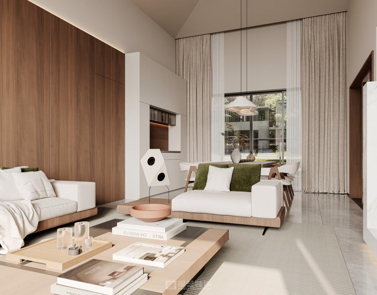 挑空復(fù)式｜干凈的家主打的就是溫柔和舒適