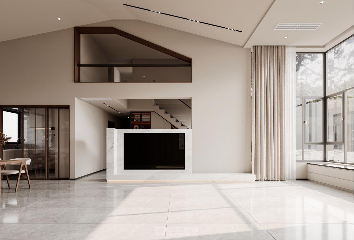 挑空復(fù)式｜干凈的家主打的就是溫柔和舒適